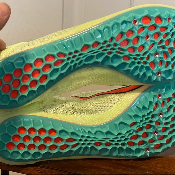 Nike Zoom Superfly Elite 2 Track Spikes Cleats Barely Volt CD4382-700 Mens Sz 14 - Picture 10 of 10